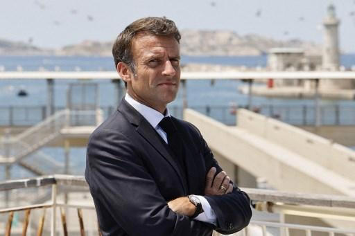 Emmanuel Macron, à Marseille (Bouches-du-Rhône), le 28 juin 2023.